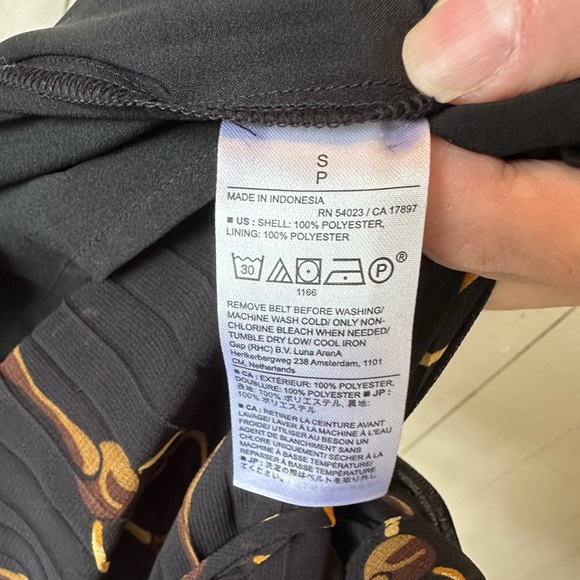 Banana Republic Black Pleated Sheath Dress w/Horsebit Design Small NWT - Picture 16 of 16